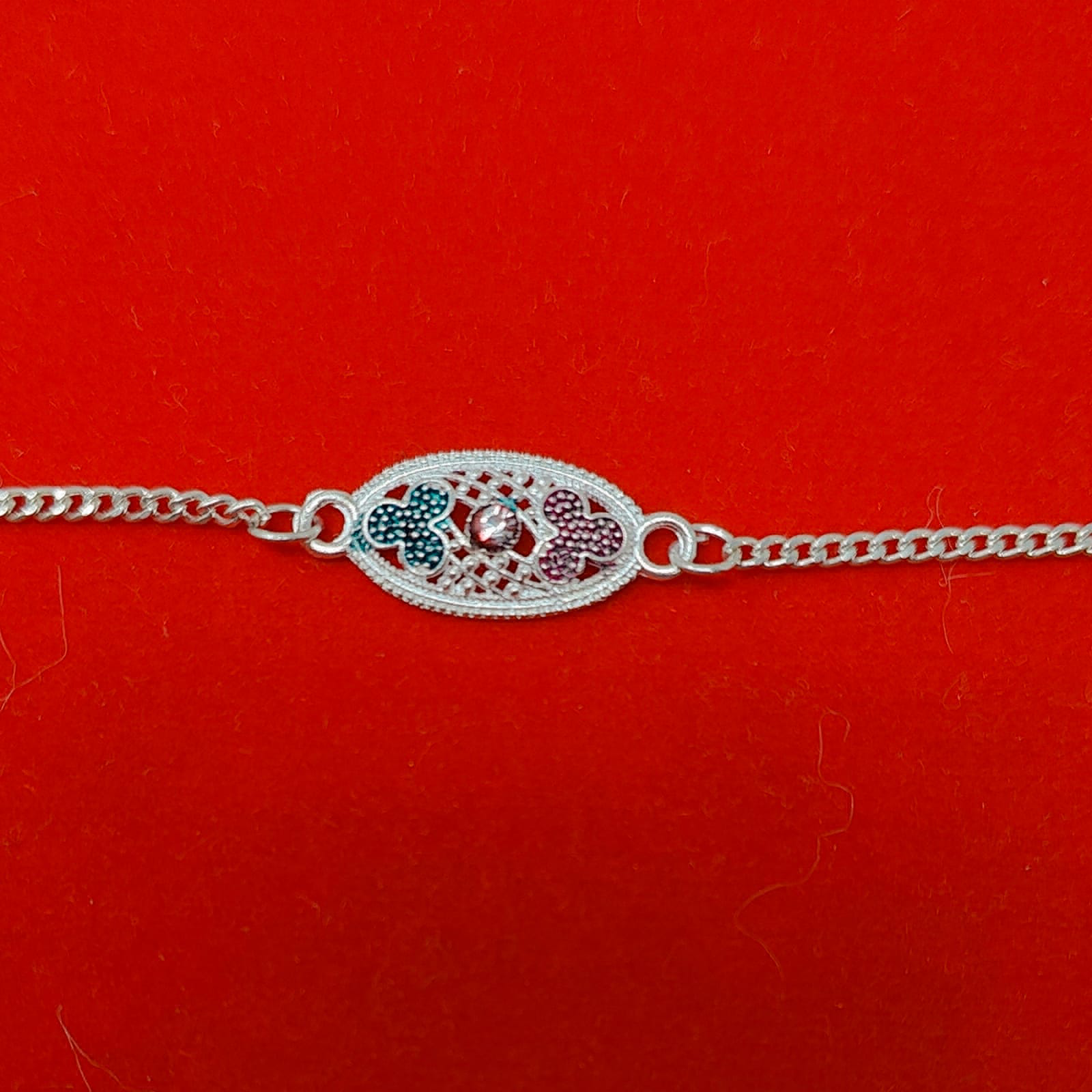 iconic silver rakhi